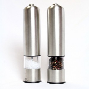 Ikee Design Stainless Steel Automatic 2 Piece Salt and Pepper Grinder Set IKEE1088